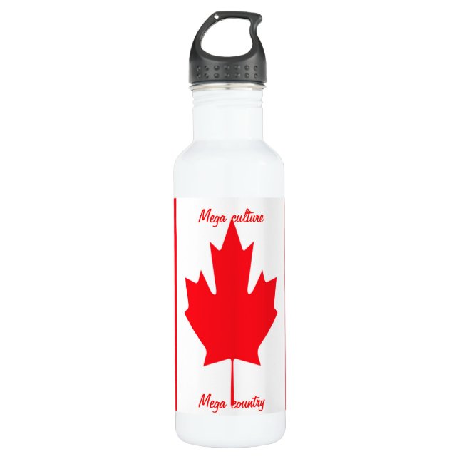 canada maple leaf 710 ml water bottle (Front)