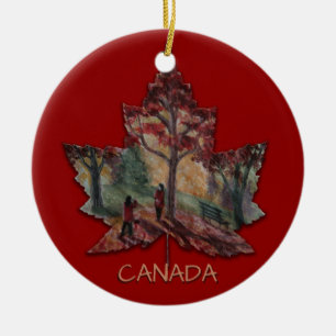 Canada Maple Leaf Art Ornaments Custom