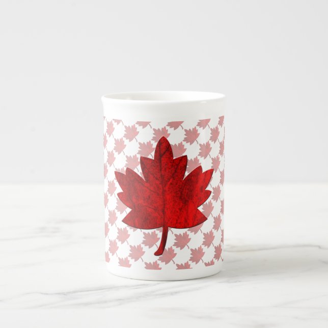 Canada-Maple Leaf Bone China Mug (Front)