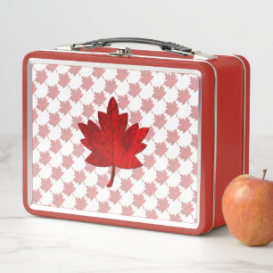Canada-Maple Leaf by Shirley Taylor Metal Lunch Box