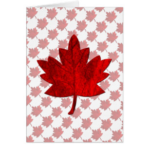 Canada-Maple Leaf by Shirley Taylor Note Card 