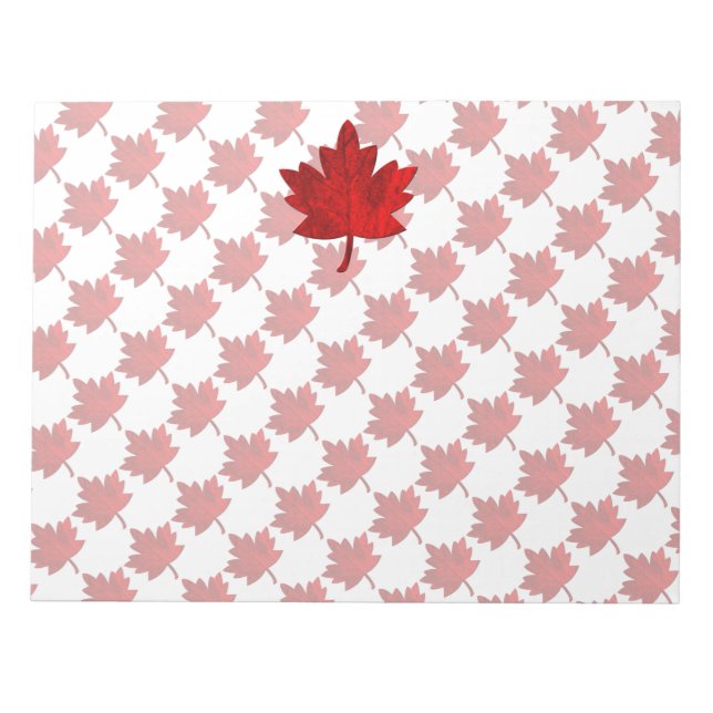 Canada-Maple Leaf by Shirley Taylor Notepad (Front)