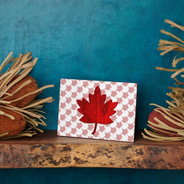 Canada-Maple Leaf by Shirley Taylor Plaque (Side)