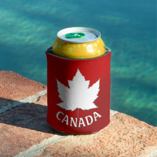 Canada Maple Leaf Can Cooler Personalised Souvenir