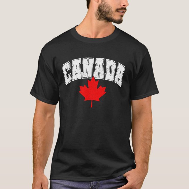 Canada Maple Leaf Canadian Flag Pride  6 T-Shirt (Front)