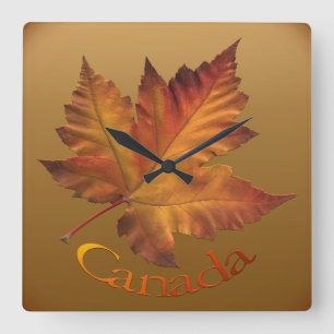 Canada Maple Leaf Clock Canada Souvenir Wall Clock