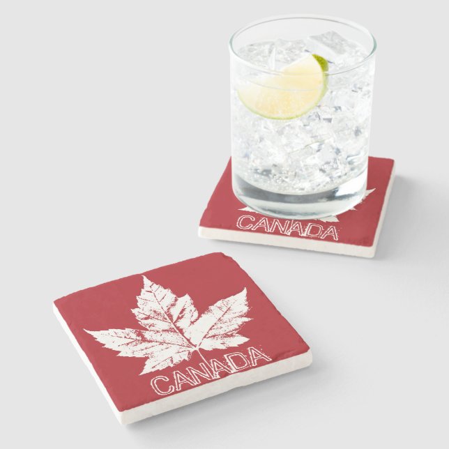 Canada Maple Leaf Coaster Personalised Souvenirs (Side)