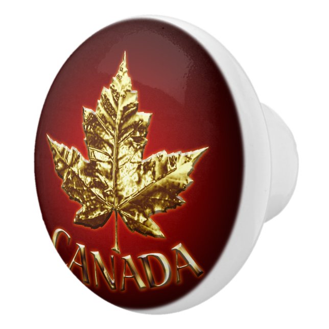 Canada Maple Leaf Door Knobs (Right)