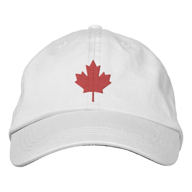 Canada Maple Leaf Embroidered Hat (Front)