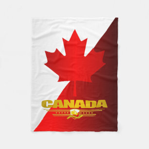 Canada Maple Leaf Fleece Blanket