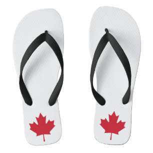 Canada Maple Leaf Flip Flops