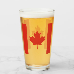 CANADA MAPLE LEAF GLASS