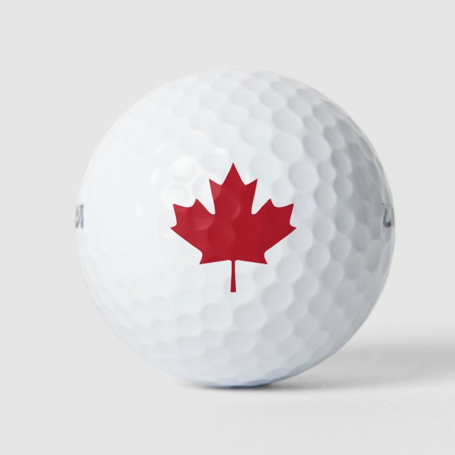 Canada Maple Leaf Golf Balls (Front)