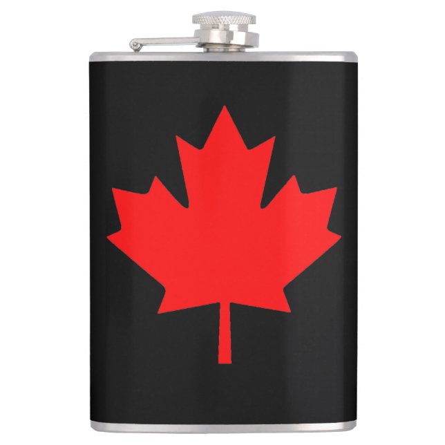 Canada maple leaf hip flask (Front)