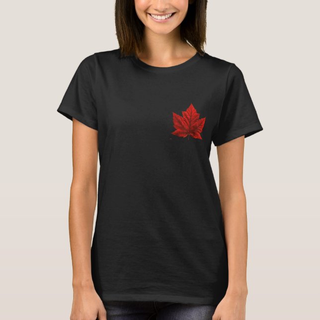 Canada Maple Leaf Hoodie Women's Canada Hoodie T-Shirt (Front)