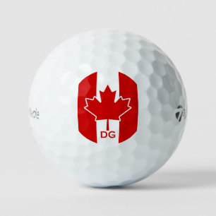 Canada Maple Leaf Initialled Golf Balls