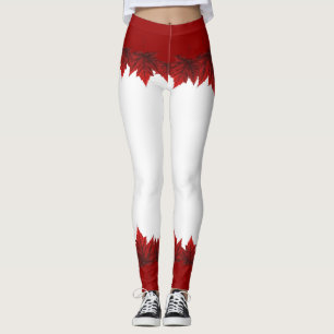Canada Maple Leaf Leggings Autumn Leaves Leggings