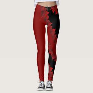 Canada Maple Leaf Leggings Autumn Leaves Leggings