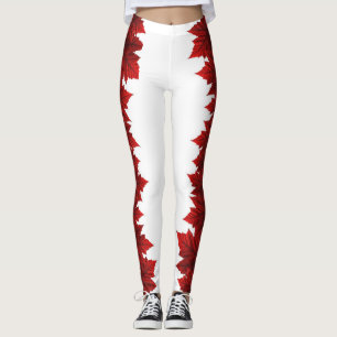 Canada Maple Leaf Leggings Autumn Leaves Leggings