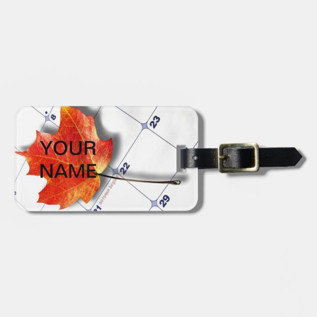 Canada Maple Leaf Luggage Tag (Front Horizontal)
