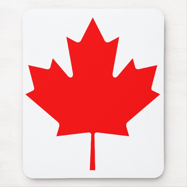 Canada Maple Leaf Mouse Mat (Front)