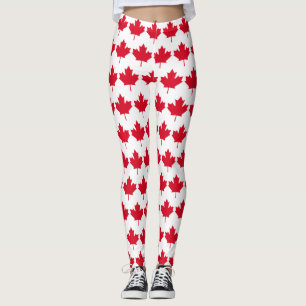 Canada Maple Leaf  Patriotic Free Not For Sale Leggings