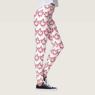 Canada Maple Leaf  Patriotic Free Not For Sale Leggings