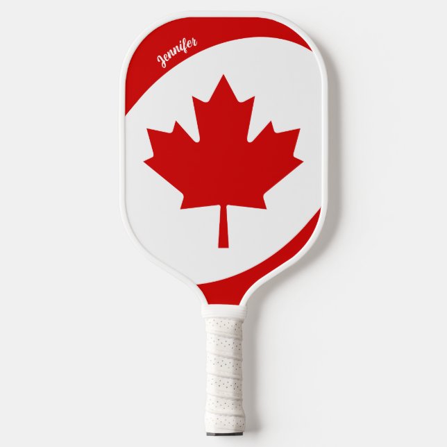 Canada Maple Leaf Pickleball Paddle (Front)
