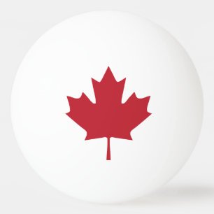 Canada Maple Leaf Ping Pong Ball