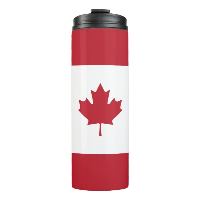 Canada Maple Leaf Red Stripe Tumbler (Front)