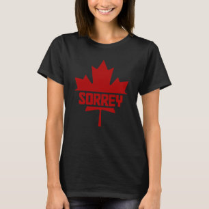 Canada Maple Leaf Sorrey Canadian Flag T-Shirt