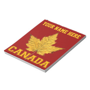 Canada Maple Leaf Souvenir Canada Varsity Notepad