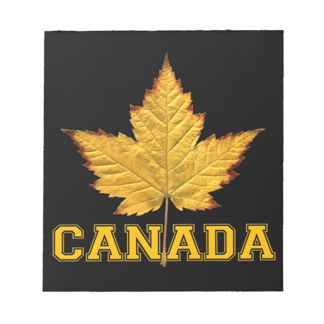 Canada Maple Leaf Souvenir Canada Varsity Notepad (Front)