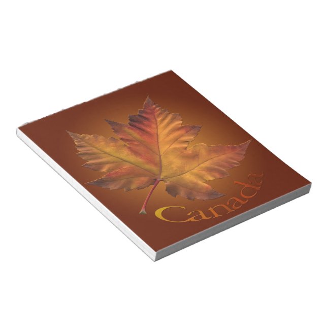 Canada Maple Leaf Souvenir Notepad Canada Gifts (Angled)