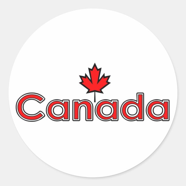 Canada Maple Leaf Stickers (Front)