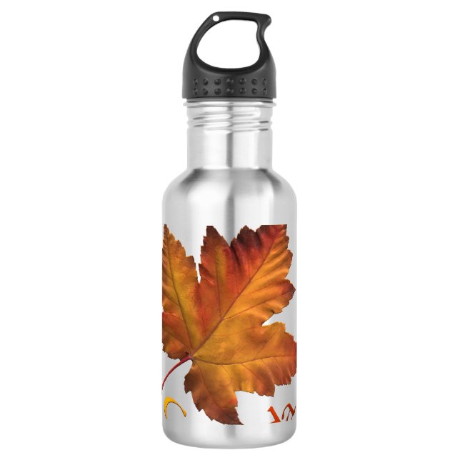 Canada Maple Leaf Water Bottle Canada Souvenirs (Front)