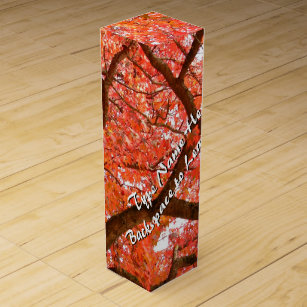 Canada Maple Leaf Wine Box Custom Red Maple Box