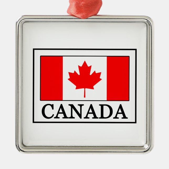 Canada Metal Tree Decoration (Front)
