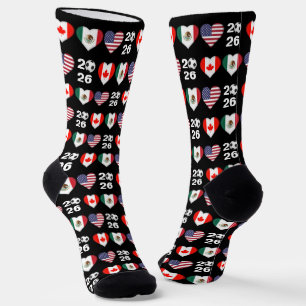 Canada Mexico USA hosting Football Tournament 2026 Socks