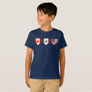 Canada Mexico USA hosting Football Tournament 2026 T-Shirt