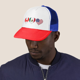 Canada Mexico USA hosting Football Tournament 2026 Trucker Hat