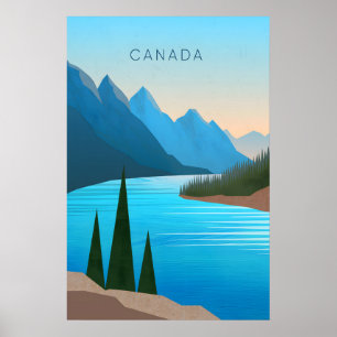 Canada Minimal Travel Poster
