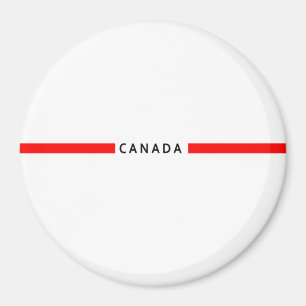 Canada minimalistic flag magnet