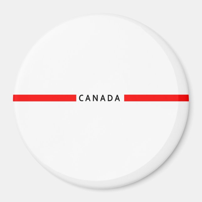 Canada minimalistic flag magnet (Front)