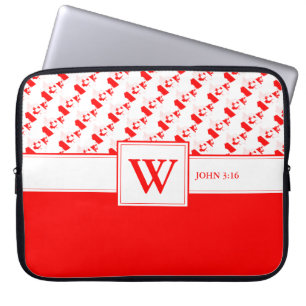 CANADA Monogram Christian Scripture Laptop Laptop Sleeve