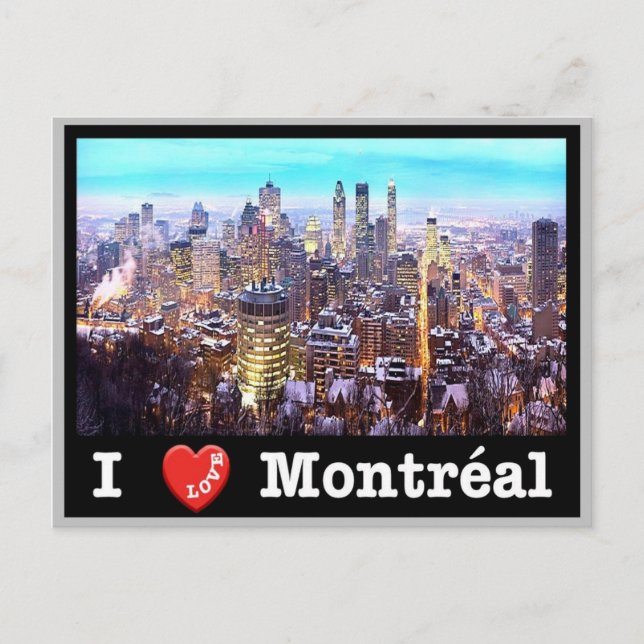 Canada - Montréal - I Love - Postcard (Front)