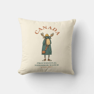 Canada Moose Neighbour Watch Cushion