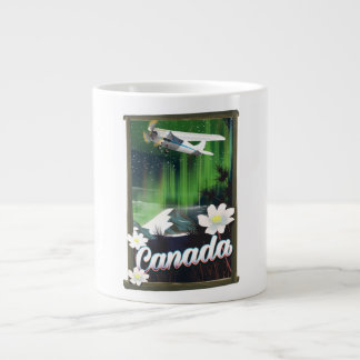 Canada mountain travel poster large coffee mug