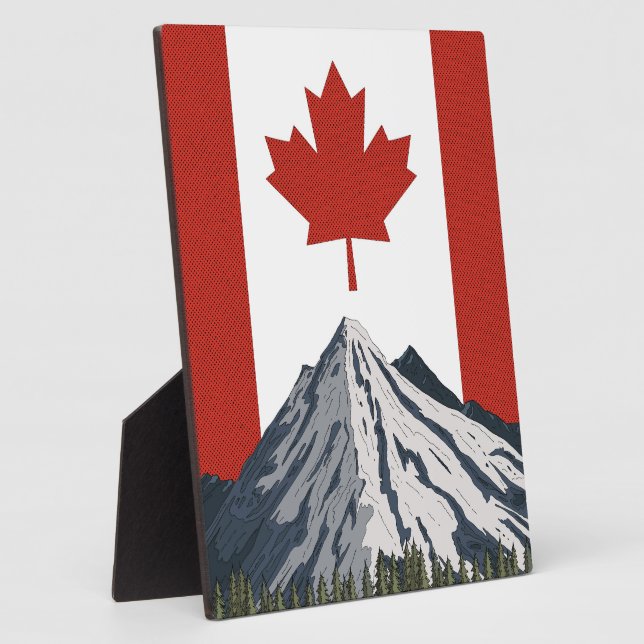 Canada Mountain Travel poster Plaque (Side)