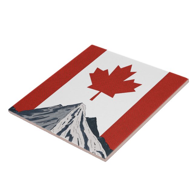 Canada Mountain Travel poster Tile (Side)